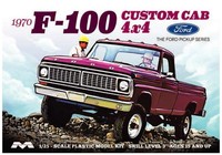 1970 Ford F-100 Custom Cab 4X4 1:25 Scale Model Kit (Us Import)