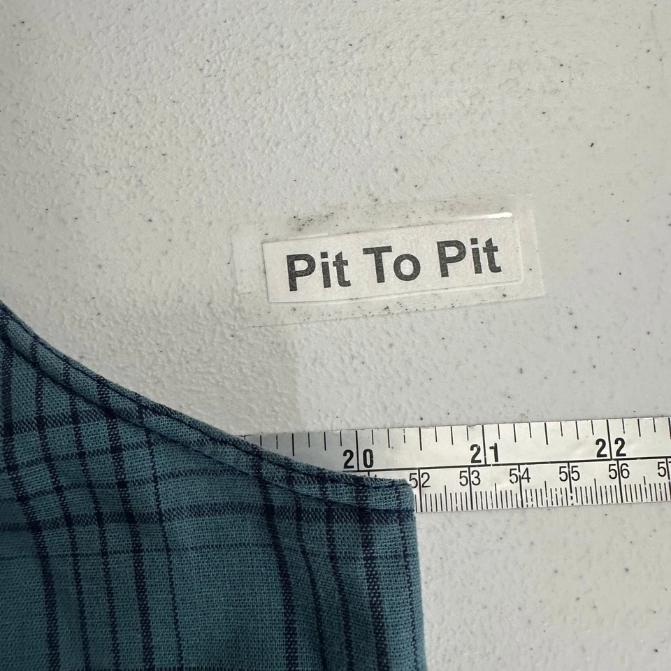 Vestido midi vintage a cuadros hecho a mano para mujer talla L cottagecore profesor pradera artística Foto 4 de 4