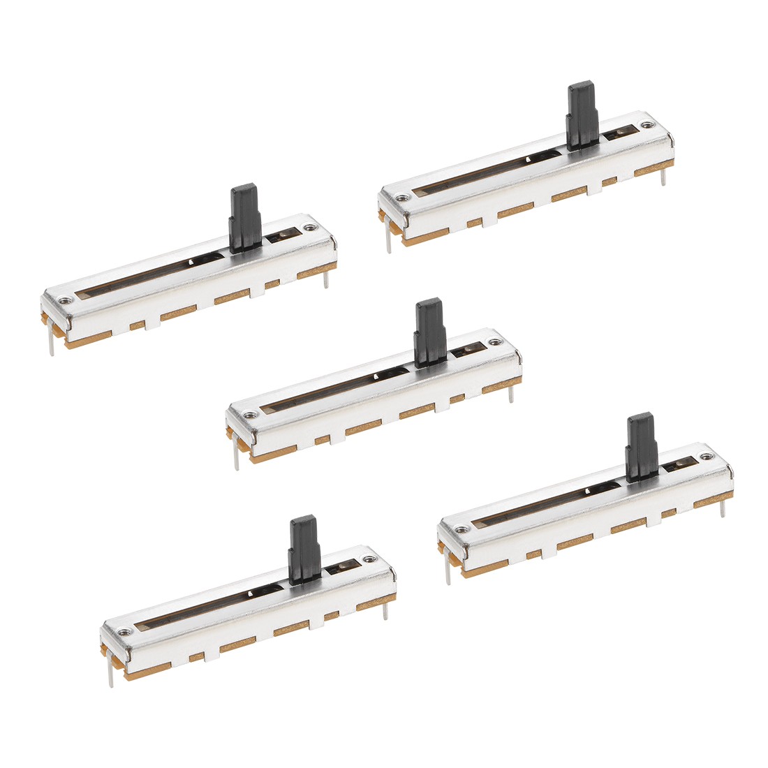 5PCS 45mm B10K Ohm Straight Slide Linear Potentiometer Fader Variable Resistors