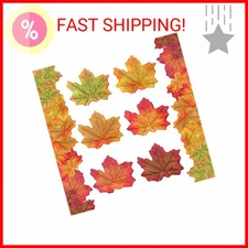 HADDIY Fake Fall Leaves,300 Pcs Faux Leaves Decoration Artificial Maple Leaves f