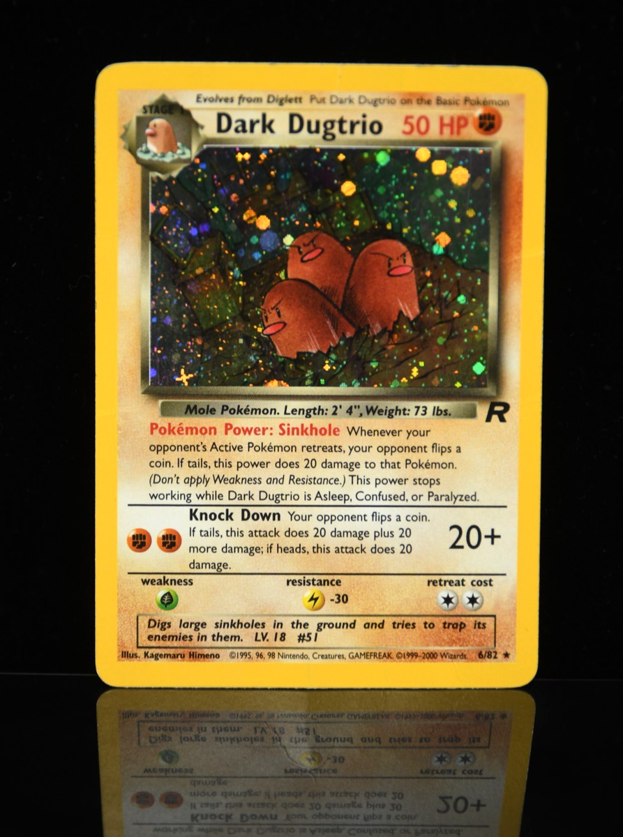 Pokémon TCG Rocket Dark Dugtrio 6/82 Holo Rare