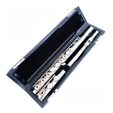 Pearl PF-675 Flute Serviced Excellent Condition Ring Keys Used With Hard Case