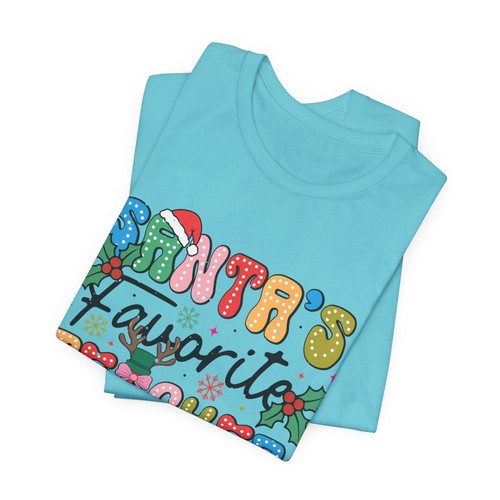 T-shirt natalizia maglietta insegnante preferita di Babbo Natale, abbigliamento natalizio, 1 x 2 x 3 x 4 x 5 x - Foto 17 di 124