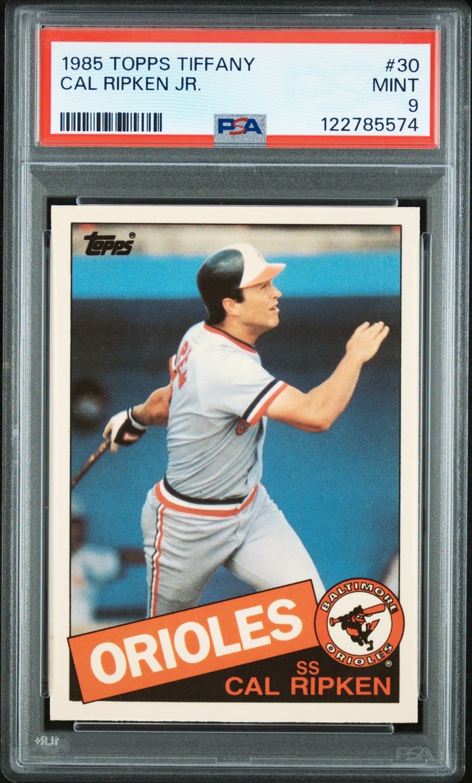 1985 TOPPS TIFFANY #30 CAL RIPKEN JR. PSA 9