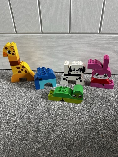 **LEGO DUPLO CREATIVE ANIMALS SET 10573 DOG BUNNY GIRAFFE ELEPHANT CATERPILLAR** - 第 1/6 張圖片