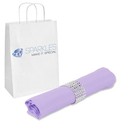 50 pcs 17"x17" inch Polyester Cloth Napkin - Lavender - w/ Rings Wedding xz