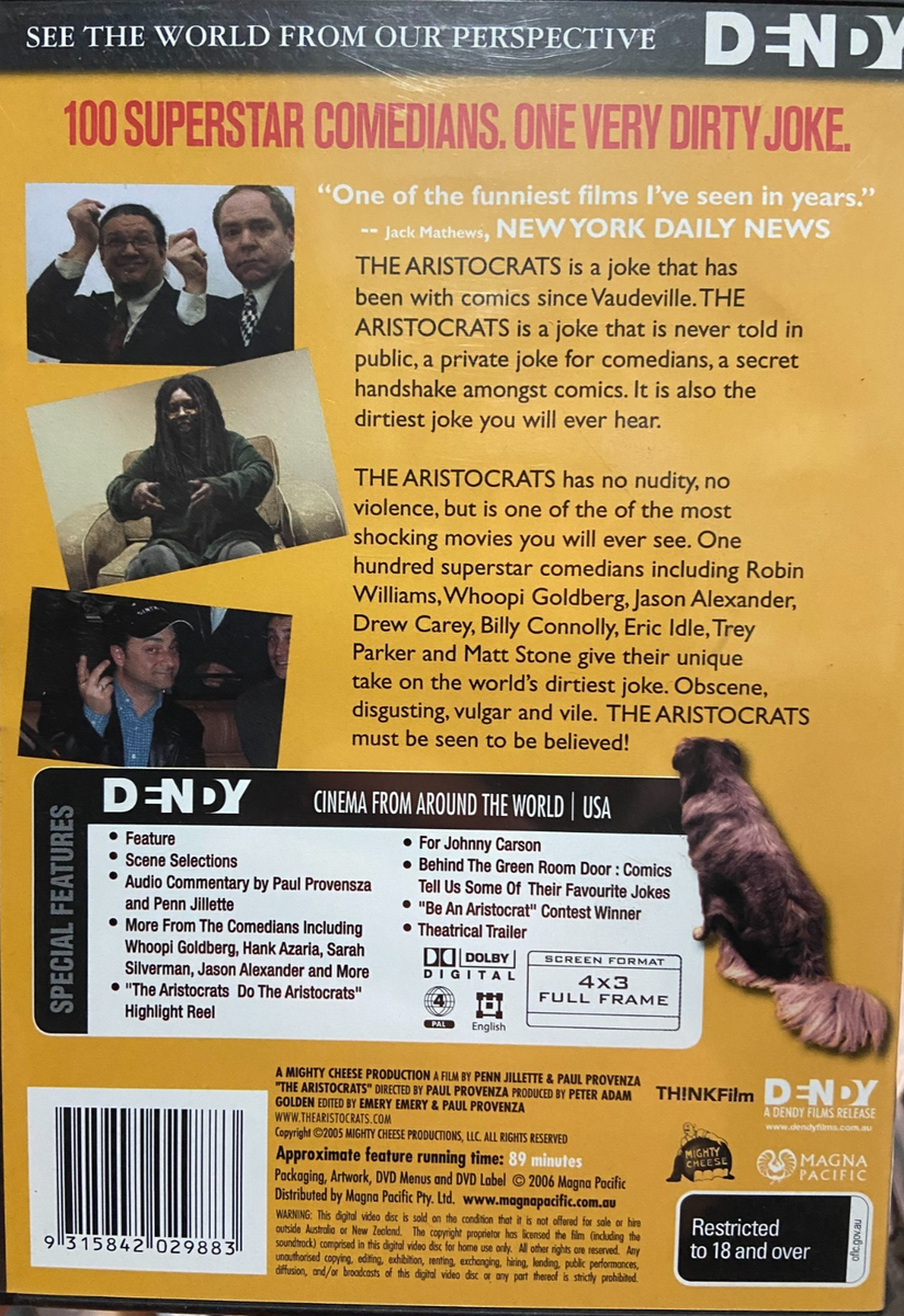 Aristocrats, the (DVD, 2005) for sale online | eBay