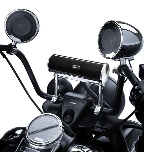 New GoHawk Waterproof Bluetooth Motorcycle Stereo, 4 Speakers Sound Bar,...