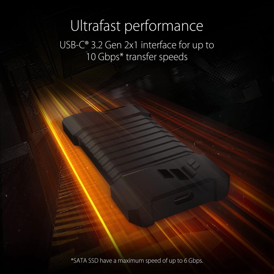 Black Hard Drive Enclosure USB C 3.2 Gen 2x1 Dual M.2 NVMe PCIe SSD Compatibi... - Image 2 of 4