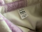 White Purple Plaid Fleece Cozy Warm Jacket 5T — photo 4