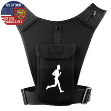 Adjustable Running Vest Phone Holder for Men Women, Cell Phone  Key Pouch, Hydr
