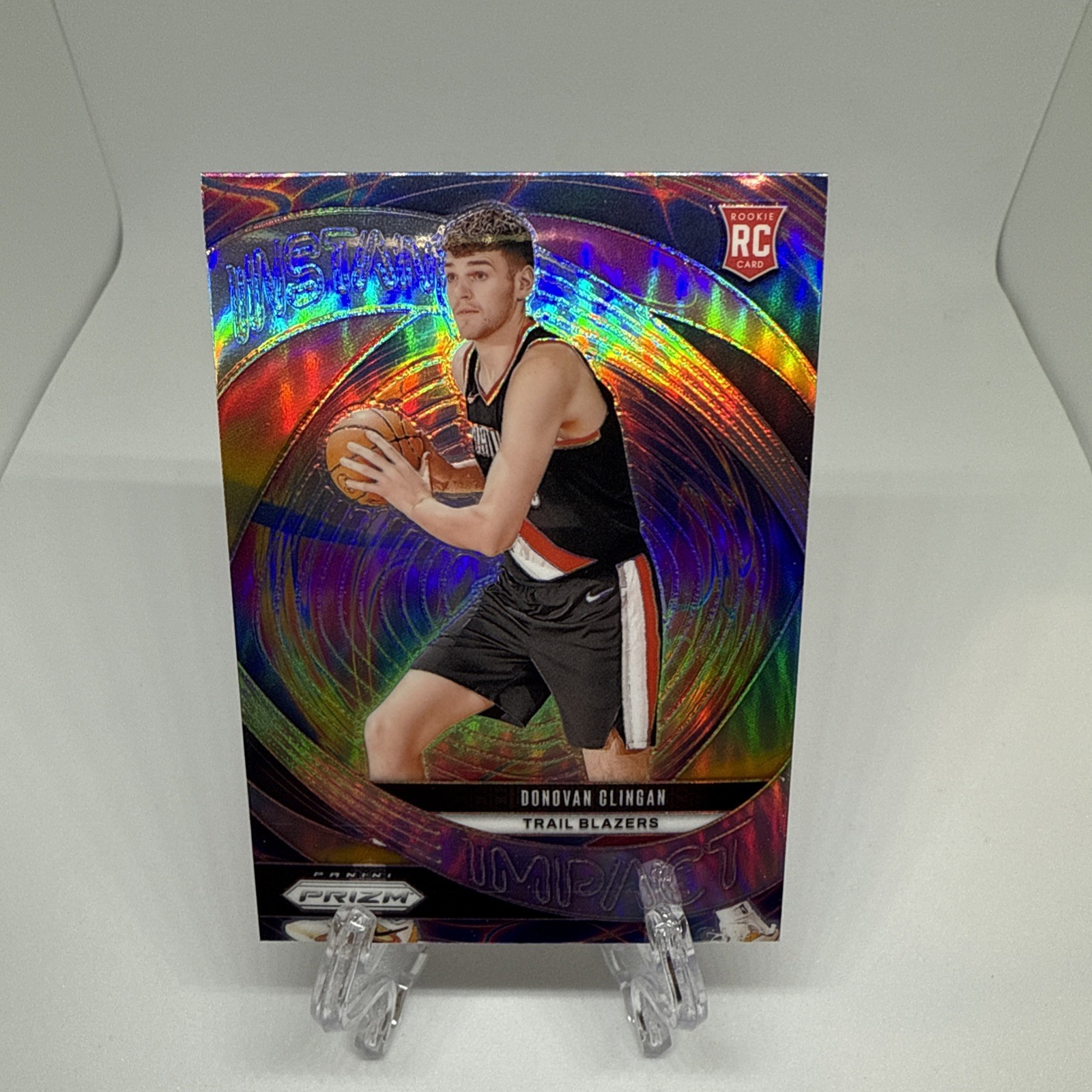 🔥2024-25 Panini Prizm - Instant Impact Donovan Clingan #15 Silver Prizm (RC)🔥