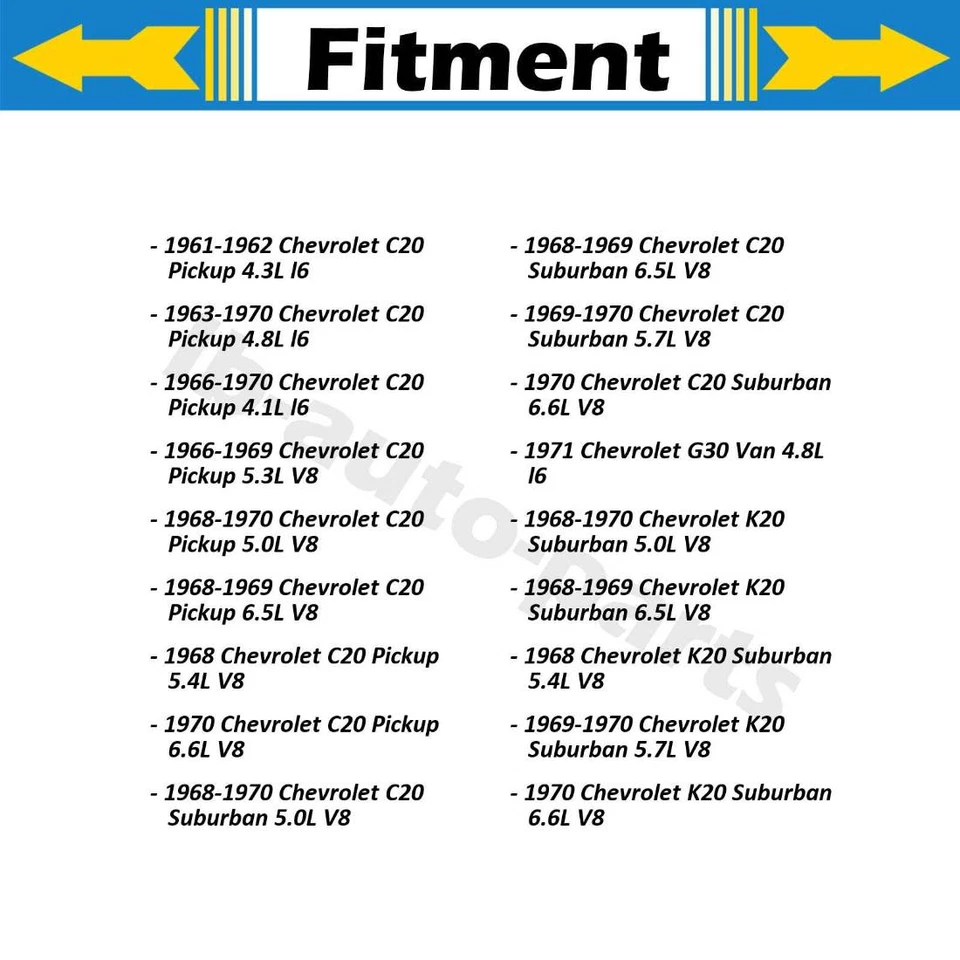 Cilindro de rueda de freno delantero trasero 4x para furgoneta GMC PB2500 1966 4,1 L Foto 4 de 4