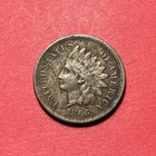 (1) Beautiful Antique 1866 Indian Head Cent/Penny VF-VERY FINE DET. GRAFITTI