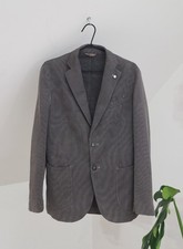 L.B.M. 1911 Luxury Men's Dark Grey Cotton  Nylon Blazer Jacket Size 48R