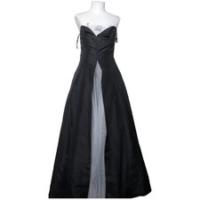 Unique, Abendkleid, Größe: M, Schwarz/Silber, Polyester, Damen #Tuw
