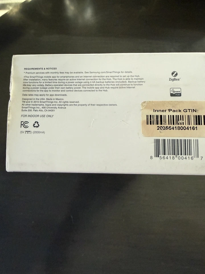 Samsung SmartThings Hub F-HUB-US-2 White - Model: STH-ETH-001 - W/Code  - Image 3 of 4