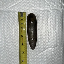 Winchester Curved Metal Butt Plate See Pics Rusty Needs Bluing