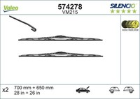 Valeo Wischblatt Scheibenwischer Silencio Conventional SET 574278 FüR Alhambra 1