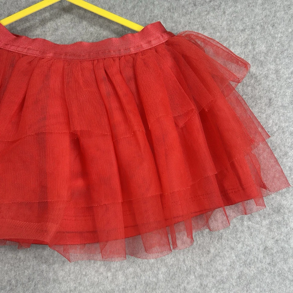 Dymples Red Tutu Tulle Skirt Baby Size 12 Months 1 Party Christmas  - Image 4 of 4