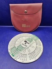 Vintage RS Screw Thread Metric Converter Slide Rule Calculator RS Stock No...