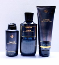 Bath Body Works The Men's Shop NOIR Body Spray, Body Cream, Body Wash 3 Pcs