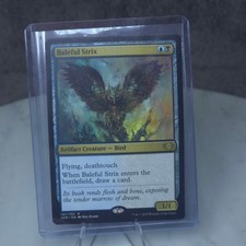 Magic The Gathering Baleful Strix Double Masters Foil Borderless Rare 191/332