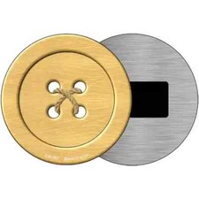 Wooden Button 3.5" Magnet Plaque Fridge Refrigerator Kitchen Home Wall Door