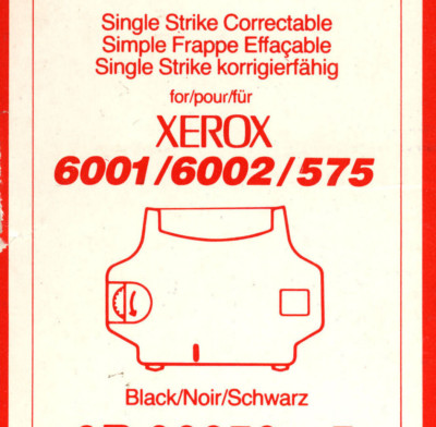 1x XEROX 3R966 Carbon Film GR. 188c Farbband correctable + 1x LIFT-OFF 1x XEROX 3R966 Carbon Film GR. 188c Farbband correctable + 1x LIFT-OFF