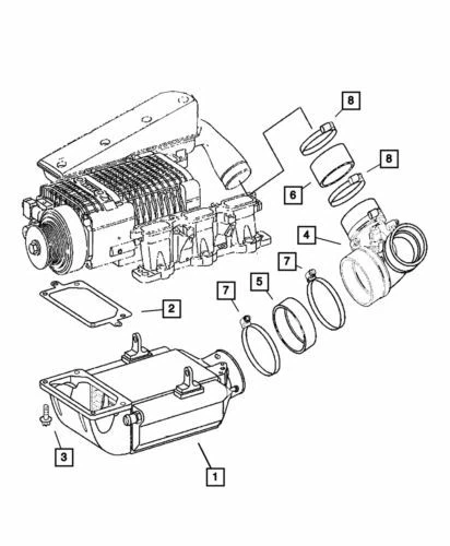 Radiador de refrigeración del motor Chrysler Crossfire 2005-2006 genuino Mopar 5159295AA Foto 4 de 4