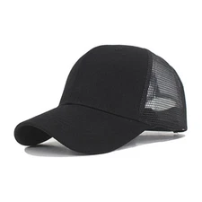 Trucker Hat Plain Mesh Back Solid Snapback Baseball Cap Visor Blank Hats Caps