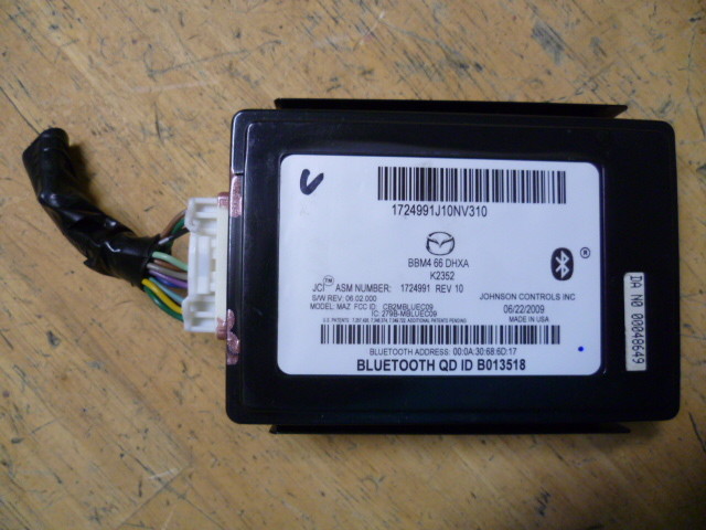 Mazda Bluetoothナビゲーションユニット 2010 2013 Mazda 6 Bluetooth Adapter Module Unit BBM466DHXA | eBay