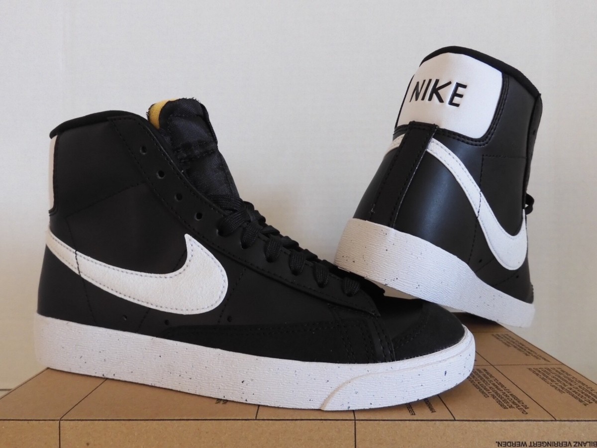 WMNS NIKE BLAZER MID 77 NEXT NATURE BLACK-WHITE SZ 6.5 WMNS NIKE BLAZER MID 77 NEXT NATURE BLACK-WHITE SZ 6.5
