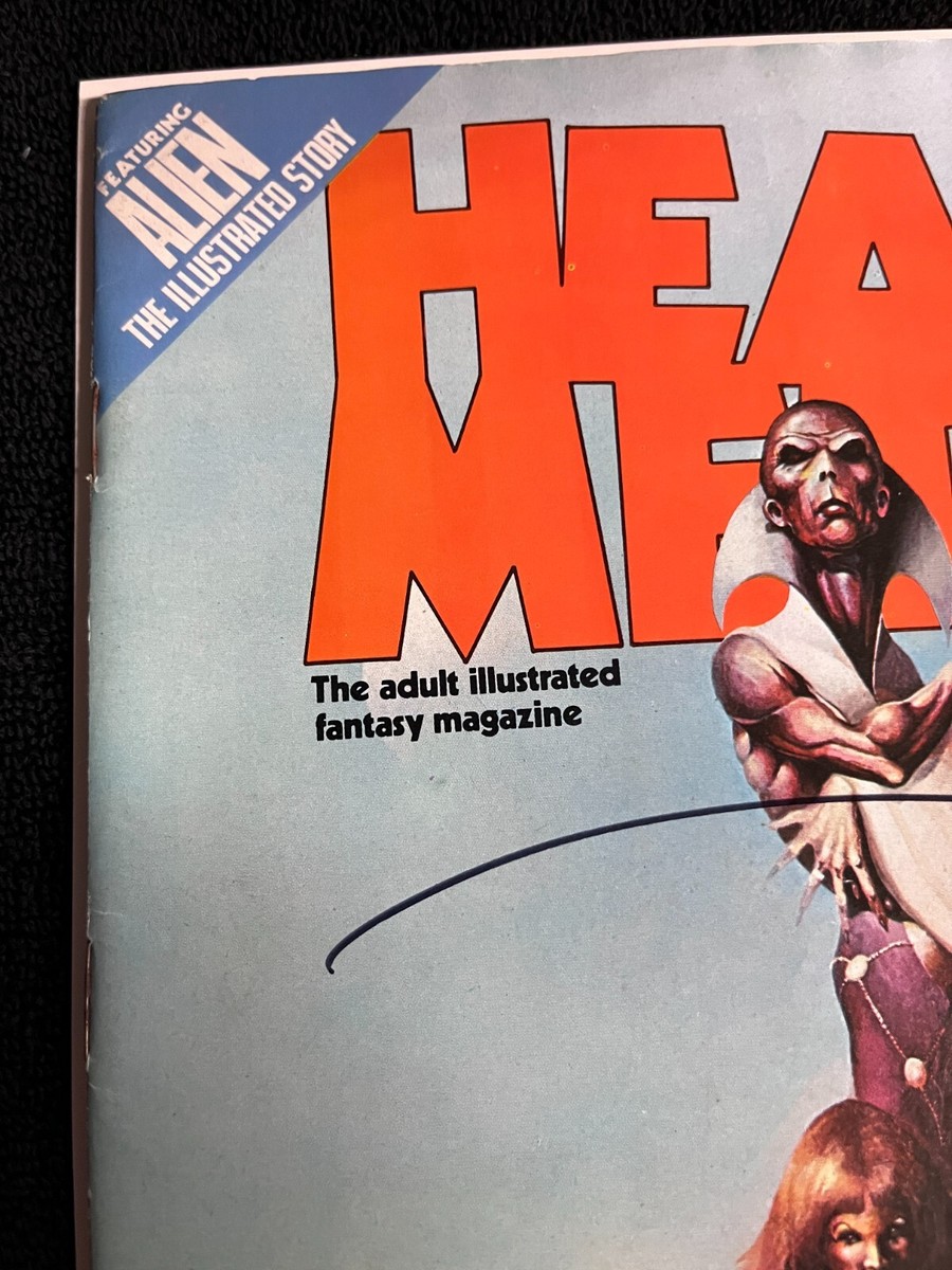 Heavy Metal Magazine May 1979 1st Aliens Appearance signed WALT