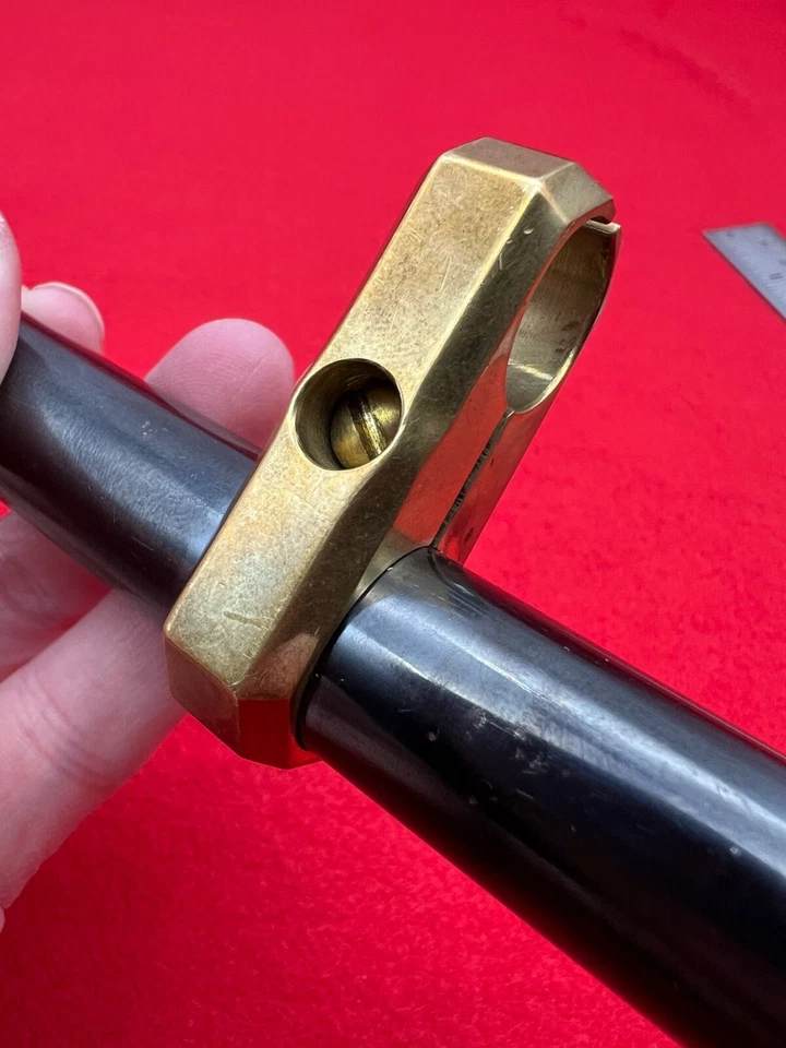 Mira para rifle WEAVER 6x B6 tubo de acero azulado pelo cruzado anillos de latón personalizados montajes Foto 4 de 4