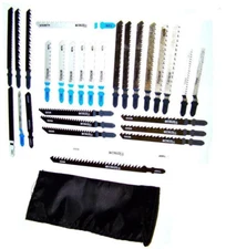 30 PC T-shank Jig Saw Blade set Wood/Metal Cutting General Purpose Tools