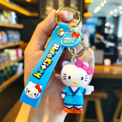 Sanrioed Hello Kitty kawaii keychain anime cartoon car key bag