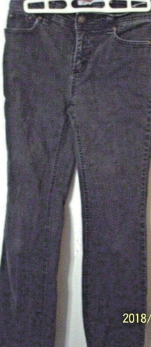 girls size 4 P stretch black fade 5 pocket boot cut waist 28 in 37.5 in L - Picture 2 of 3