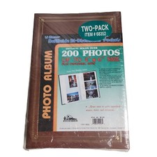 Pack of 2 Pioneer Bi-Directional 4 x 6 Photo Album Holds 200 Each Brown