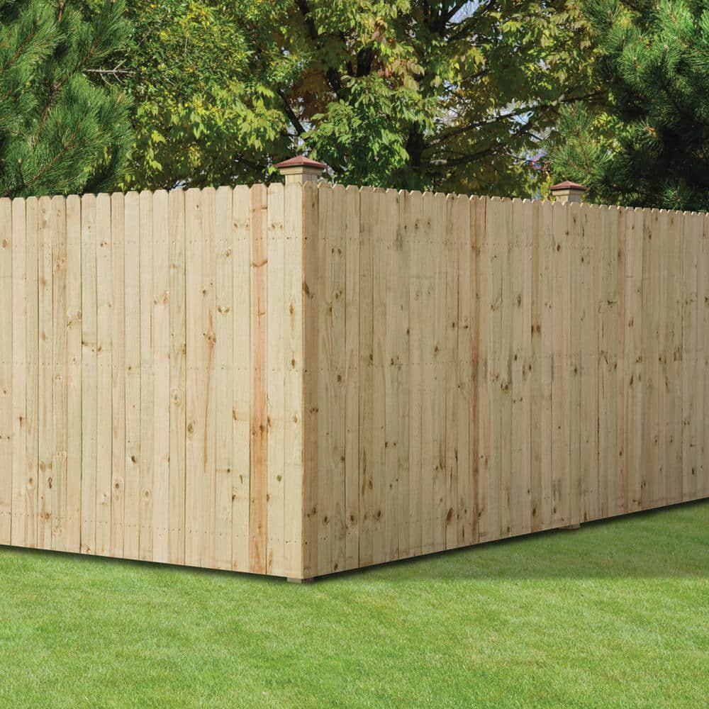 Dog Ear Fence Pickets Wood Pressure Treated 6ft Privacy Panel Wood