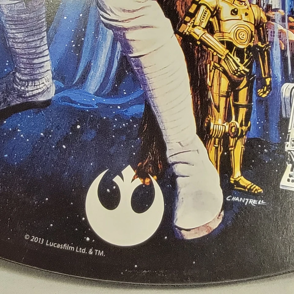 Reloj de Pared Star Wars 13" Inalámbrico Madera Analógico 2013 PROBADO VER VIDEO Foto 2 de 4