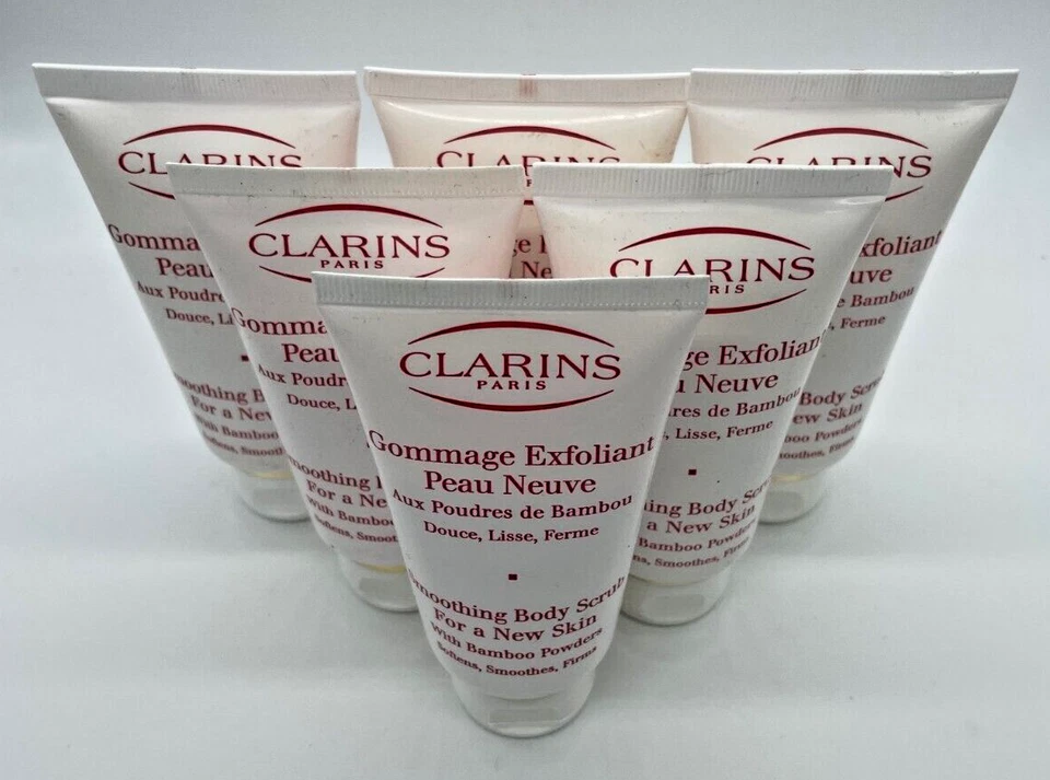Lot of 6 Clarins Smoothing Body Scrub for A New Skin 2.7 OZ, NEW - Image 2 of 4