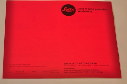 Leitz Leica Winder M4-2 for the Leica M4-P and M4-2 Instructions, c1981 - Picture 3 of 5