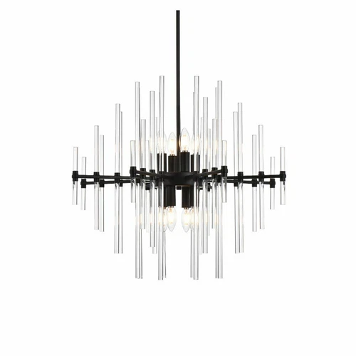 Foyer Living Dining Room Kitchen Island Sputnik Glass Chandelier 8 Light Fixture - Picture 4 of 9