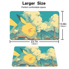 Tappetino Da Gioco Pok&eacute;mon Con Zone &ndash; 23.6&times;13.8 Pollici + Borsa Omaggio &ndash; Per Carte TCG