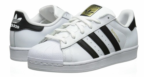 Adidas Women's Originals Superstar Casual Shoes, White/Black, Size 6.5M
