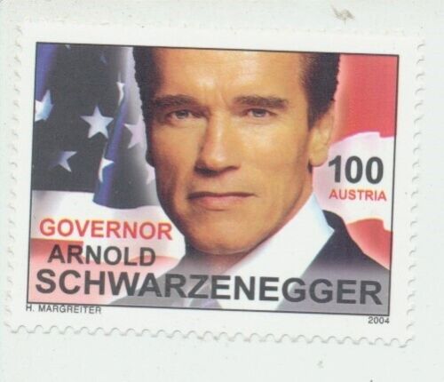 ÖSTERREICH - Governor Arnold Schwarzenegger 100 Cent 2004 Postfrisch - Foto 1 di 4