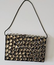 Talbot- Black/Grey Beading Dinner Purse