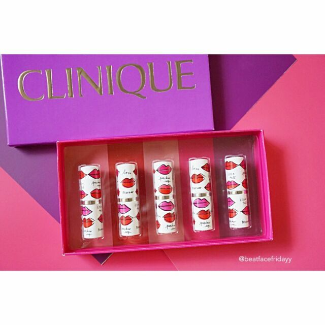 clinique 5 piece kisses lipstick set