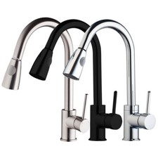 Kitchen Sink Pull Out Spray Faucets Single Handle Mixer Tap Swivel Spouts